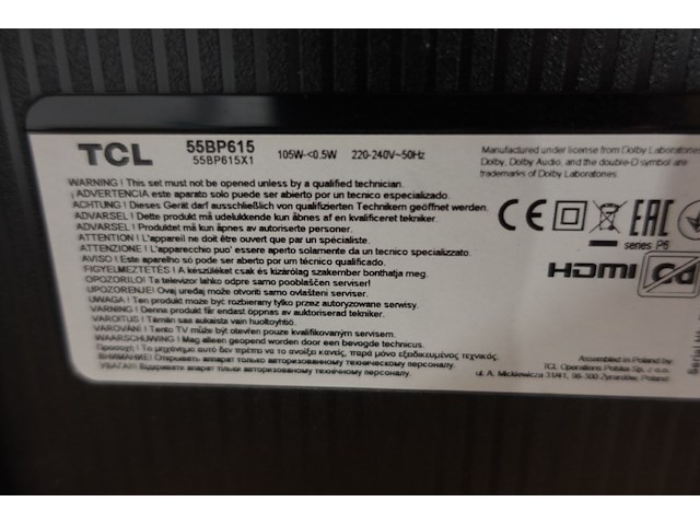 Televisiescherm tcl - afbeelding 3 van  4