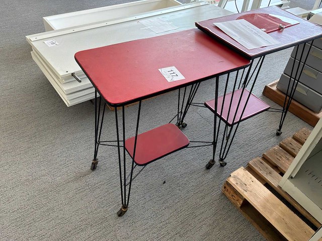 Televisietafel vintage (2x) - afbeelding 2 van  4