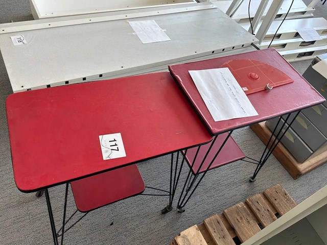 Televisietafel vintage (2x) - afbeelding 3 van  4