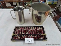 Telraam, ijsemmer en schenkkan - afbeelding 1 van  3