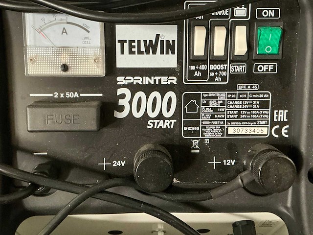 Telwin sprinter 3000 start acculader/-booster - afbeelding 5 van  6