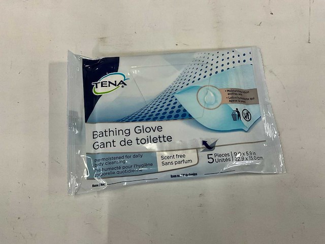 Tena wegwerp vochtige washandjes verpakking 5 stuks (1620x) - afbeelding 4 van  5