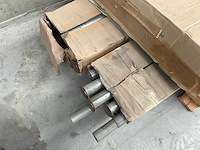 Tent fabric 8 rood. buizenframe partytent - afbeelding 3 van  4