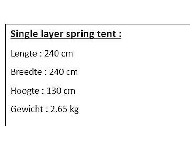 Tent - afbeelding 2 van  2