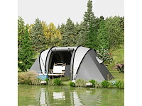 Tente de camping familiale 4-5 personnes avec 2 chambres 3 fenêtre - afbeelding 2 van  8