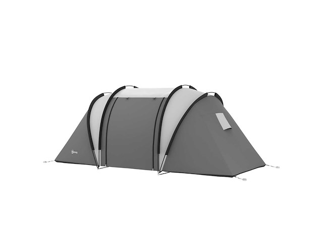 Tente de camping familiale 4-5 personnes avec 2 chambres 3 fenêtre - afbeelding 3 van  8