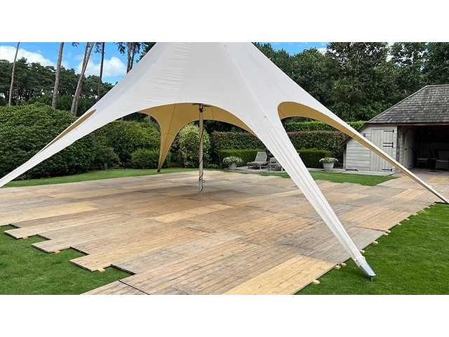 Tentvloer 100m2 - vlondervloer - afbeelding 1 van  4