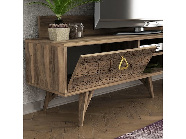 Tera home tv-meubel 180cm breedte notenhout - afbeelding 4 van  7