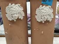 Terracotta potten met engel - afbeelding 1 van  3