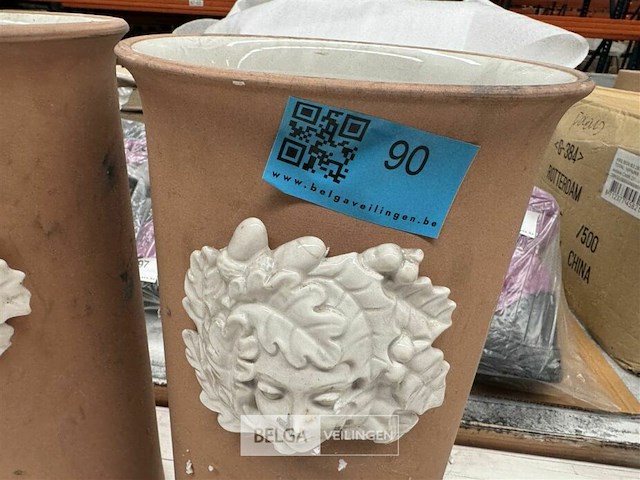 Terracotta potten met engel - afbeelding 3 van  3