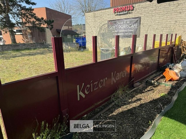 Terrasafscheiding keizer karel glas/ijzer - afbeelding 3 van  12