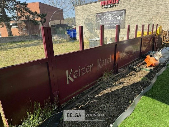 Terrasafscheiding keizer karel glas/ijzer - afbeelding 4 van  12