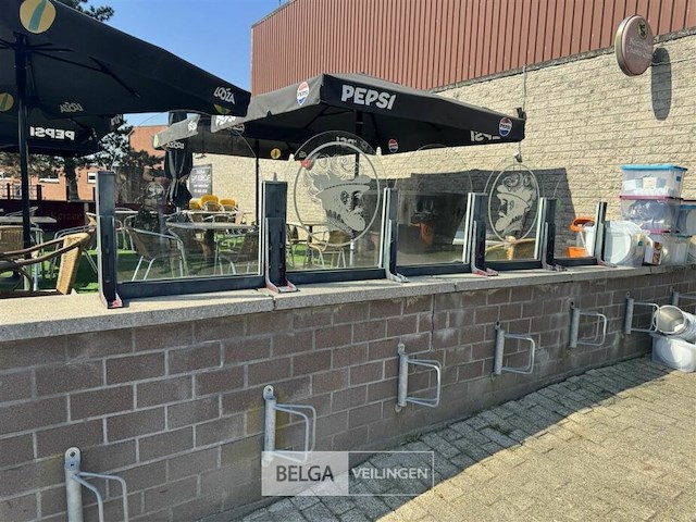 Terrasafscheiding keizer karel glas/ijzer - afbeelding 1 van  12