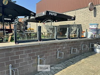 Terrasafscheiding keizer karel glas/ijzer - afbeelding 1 van  12