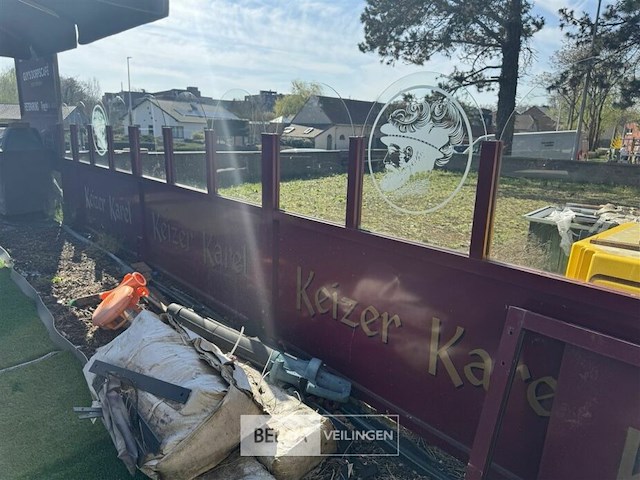 Terrasafscheiding keizer karel glas/ijzer - afbeelding 7 van  12