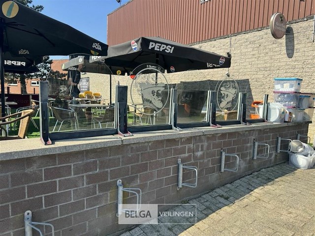 Terrasafscheiding keizer karel glas/ijzer - afbeelding 8 van  12