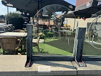 Terrasafscheiding keizer karel glas/ijzer - afbeelding 9 van  12