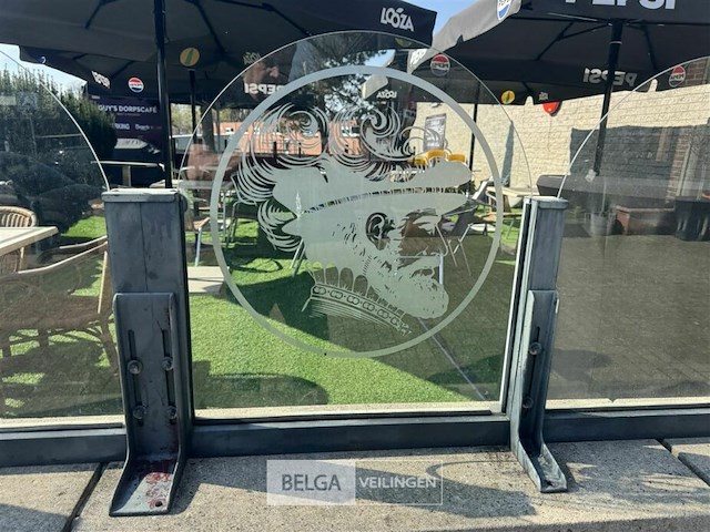 Terrasafscheiding keizer karel glas/ijzer - afbeelding 10 van  12