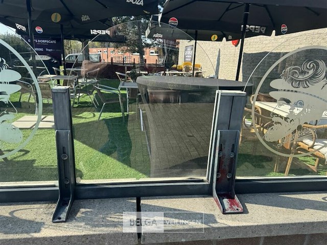 Terrasafscheiding keizer karel glas/ijzer - afbeelding 11 van  12