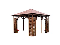 Terrasoverkapping pergola 3300mmx3300mm - afbeelding 1 van  2