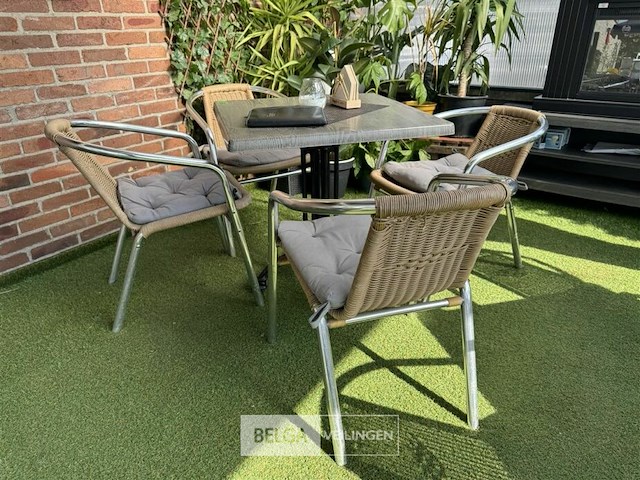 Terrasset tafel met 4 stoelen - afbeelding 2 van  6