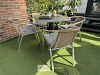 Terrasset tafel met 4 stoelen - afbeelding 3 van  6