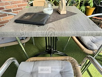 Terrasset tafel met 4 stoelen - afbeelding 4 van  6
