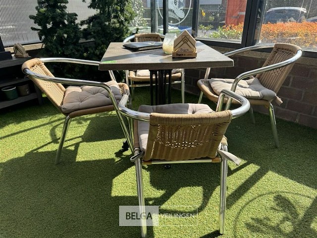 Terrasset tafel met 4 stoelen - afbeelding 2 van  6