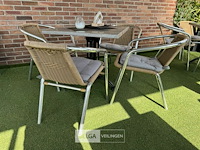 Terrasset tafel met 4 stoelen - afbeelding 3 van  6
