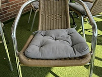 Terrasset tafel met 4 stoelen - afbeelding 4 van  6