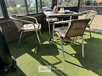 Terrasset tafel met 4 stoelen - afbeelding 2 van  6