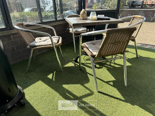 Terrasset tafel met 4 stoelen - afbeelding 3 van  6