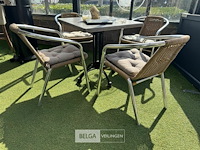 Terrasset tafel met 4 stoelen - afbeelding 4 van  6