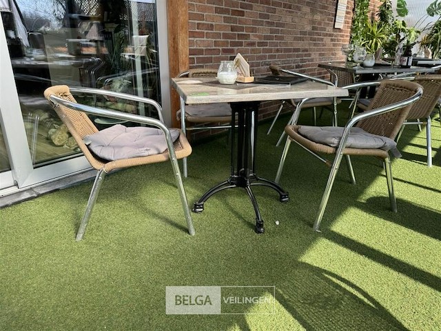 Terrasset tafel met 4 stoelen - afbeelding 1 van  6