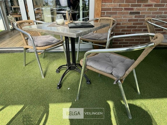 Terrasset tafel met 4 stoelen - afbeelding 4 van  6