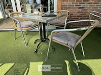 Terrasset tafel met 4 stoelen - afbeelding 4 van  6