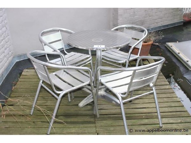 Terrastafel compleet met 4 stoelen - afbeelding 1 van  1