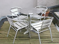 Terrastafel compleet met 4 stoelen - afbeelding 1 van  1
