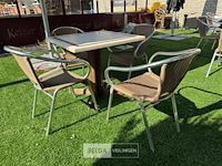 Terrastafel met 4 stoelen - afbeelding 2 van  7