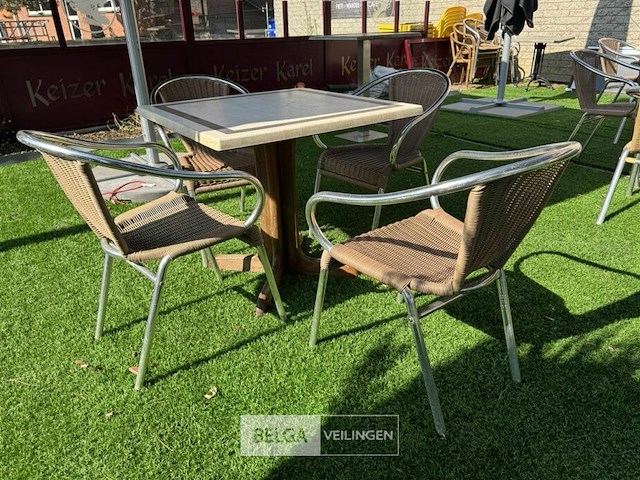 Terrastafel met 4 stoelen - afbeelding 3 van  7