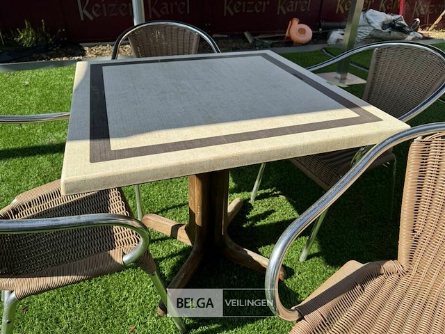 Terrastafel met 4 stoelen - afbeelding 6 van  7