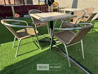 Terrastafel met 4 stoelen - afbeelding 2 van  5