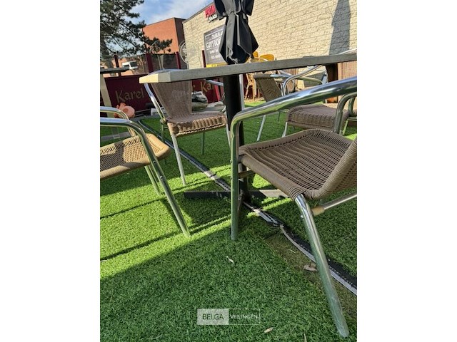 Terrastafel met 4 stoelen - afbeelding 3 van  5