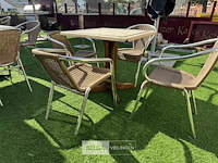 Terrastafel met 4 stoelen - afbeelding 2 van  5