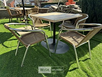 Terrastafel met 4 stoelen - afbeelding 2 van  6