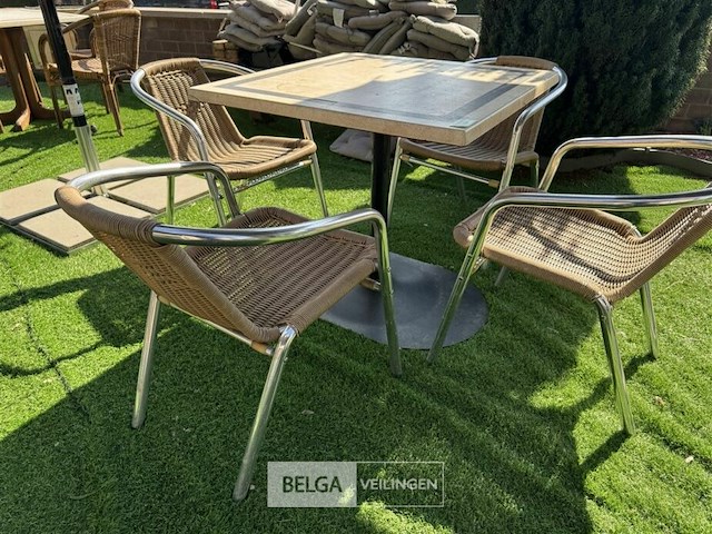 Terrastafel met 4 stoelen - afbeelding 6 van  6