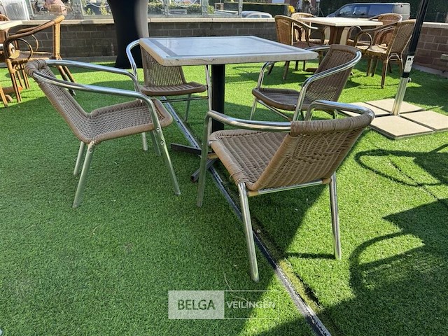 Terrastafel met 4 stoelen - afbeelding 2 van  5