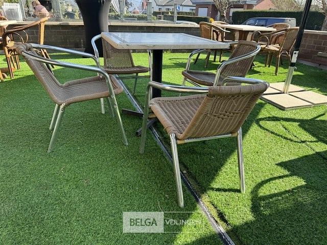 Terrastafel met 4 stoelen - afbeelding 3 van  5