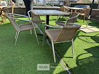 Terrastafel met 4 stoelen - afbeelding 3 van  5