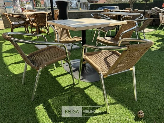 Terrastafel met 4 stoelen - afbeelding 3 van  5